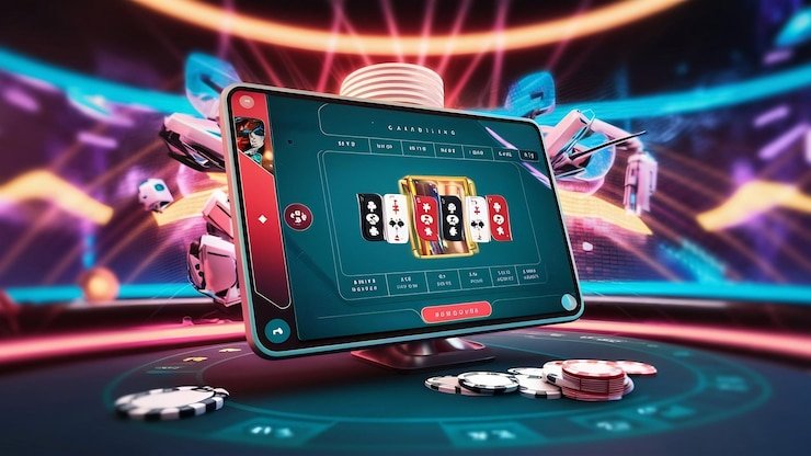Contoh kartu Baccarat dengan nilai dan perhitungan total